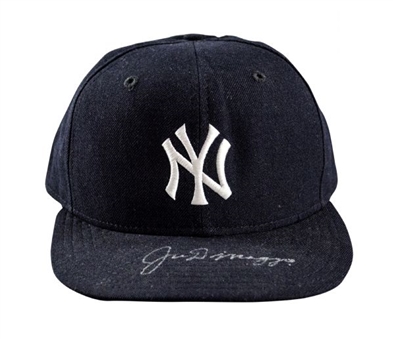 Joe DiMaggio Autographed Yankees Cap JSA Authenticated